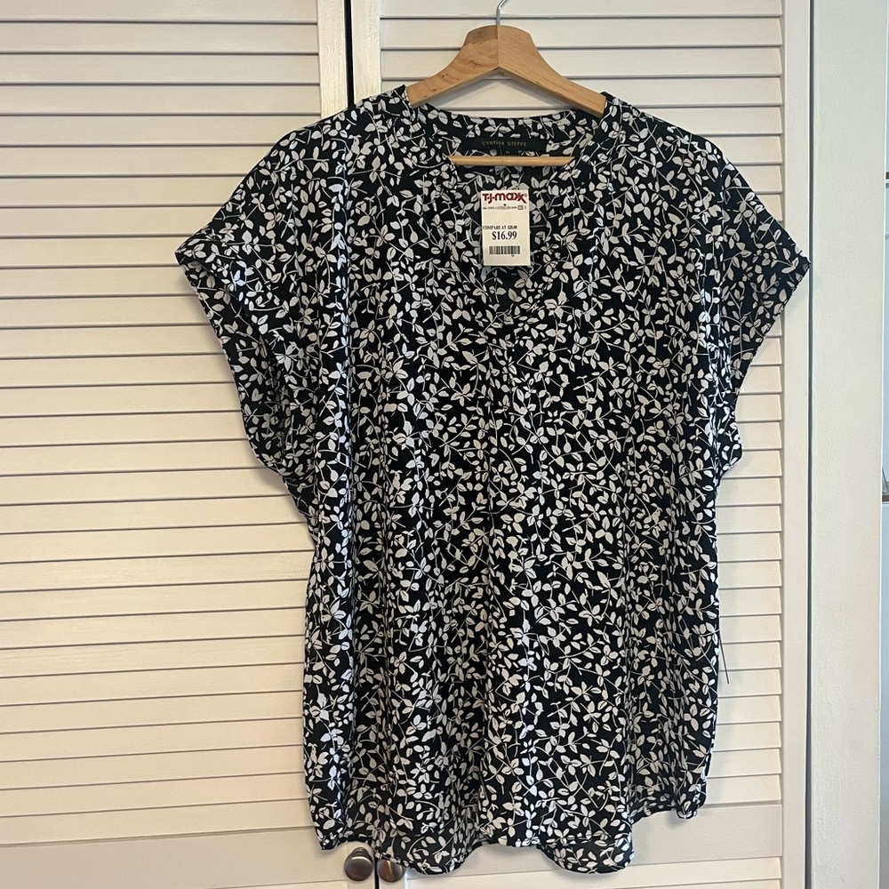 Black & White Dress Top
